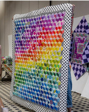 Load image into Gallery viewer, Tumbling Cosmos 3/8th Seam Windowed Acrylic Templates by Tula Pink