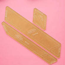Load image into Gallery viewer, Queen of Diamond  Lattice 3/8th Seam Acrylic Templates by Tula Pink now in stock