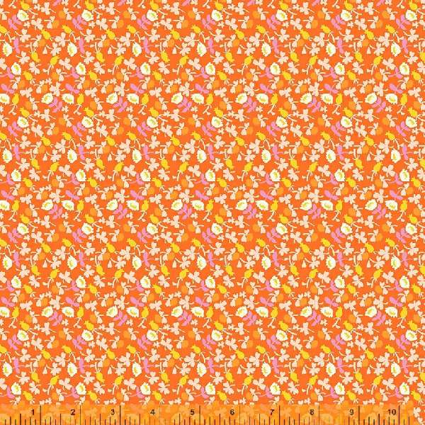 Lucky Rabbit -Calico - Red Orange by Heather Ross For Windham Fabrics