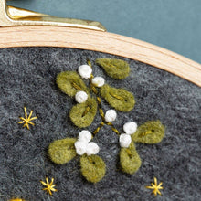 Load image into Gallery viewer, Christmas with the Mouse Family Felt Appliqué Hoop Kit by Corrine Lapierre