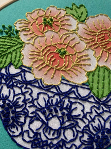 Peony Embroidery Kit - Rickrak