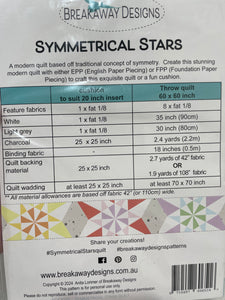 Symmetrical Stars paper pattern by Breakaway Designs