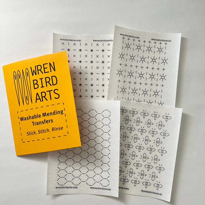 Washable Mending Patterns Gold Set #7 Wrenbird Arts