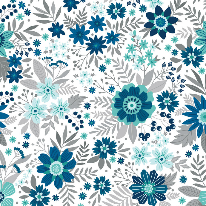 Backing - Among the Wildflowers II- Daybreak Indigo 108” wide - 17100W11