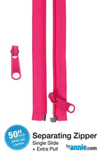 Load image into Gallery viewer, By Annie 50” Separating Zipper