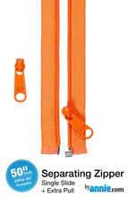 Load image into Gallery viewer, By Annie 50” Separating Zipper