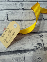Load image into Gallery viewer, 1.5” Polyester Webbing Herringbone -  Yellow  #9 per metre