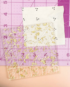 4.5 in Square Quilting Ruler -Feral Notions