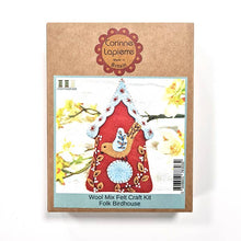 Load image into Gallery viewer, Folk Birdhouse Felt Craft Mini Kit - Corinne Lapierre Ltd