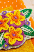 Load image into Gallery viewer, Penelope Flower Felt Craft Brooch Kit | Complete Craft Kit
