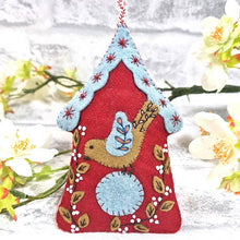 Load image into Gallery viewer, Folk Birdhouse Felt Craft Mini Kit - Corinne Lapierre Ltd