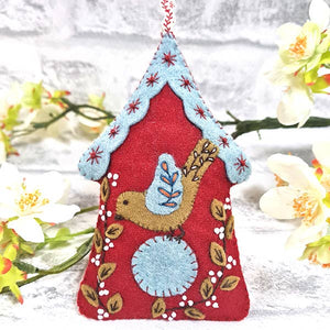 Folk Birdhouse Felt Craft Mini Kit - Corinne Lapierre Ltd