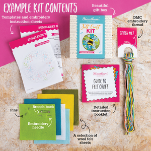 Golden Retriever Felt Craft Brooch Kit | Complete Craft Kit
