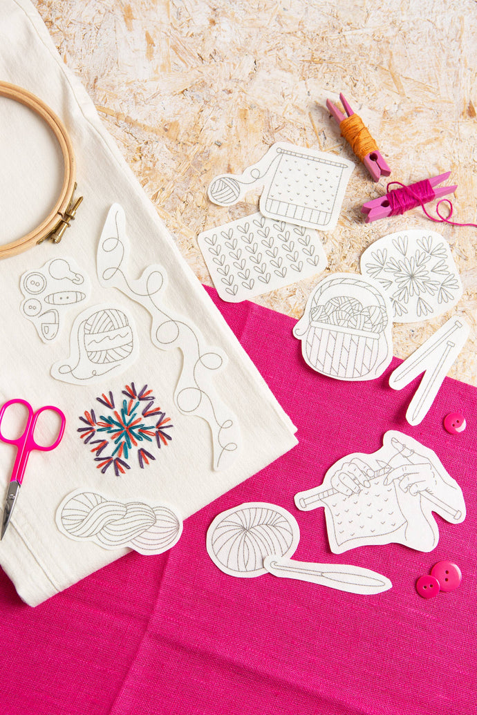 Yarn Stash Stick & Stitch Embroidery Pack