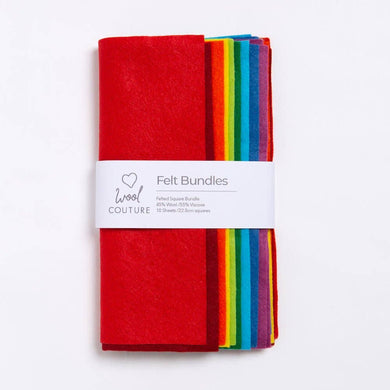 Felt Bundle Rainbow by Wool Couture Company