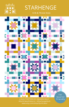 Load image into Gallery viewer, Starhenge Quilt Pattern Printed by Quilt Cakes