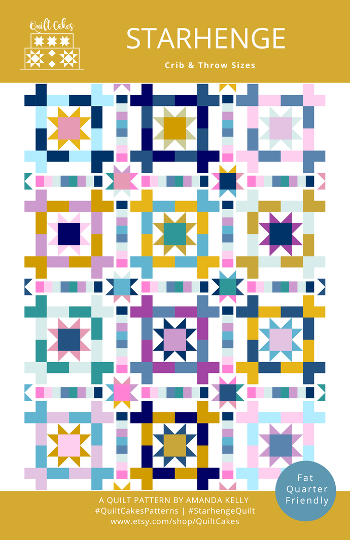 Starhenge Quilt Pattern Printed by Quilt Cakes