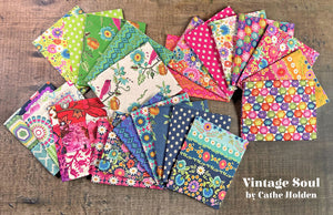 Vintage Soul -  5" Charm Pack for Moda Fabrics - 42 pieces