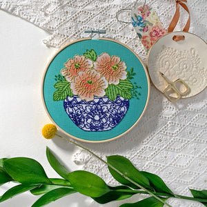 Peony Embroidery Kit - Rickrak