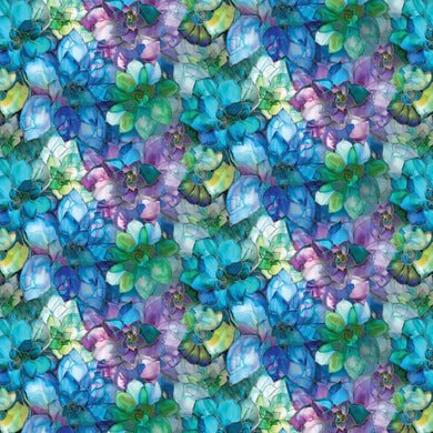 Gigi in the Garden - Stained Glass Succulents-Camelot Fabrics -16240106-01