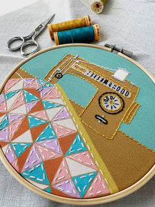 Quilt Embroidery Kit - Rickrak