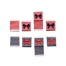 Load image into Gallery viewer, SOHMO - Sew-in Labels - Stripe Bows