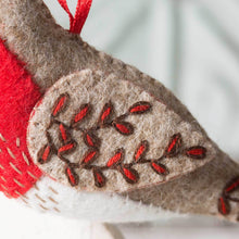 Load image into Gallery viewer, Embroidered Robin Felt Craft Mini Kit by Corinne Lapierre