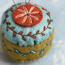 Load image into Gallery viewer, Scissors Pouch and Mini Pin Cushion Felt Craft Mini Kit by Corrine Lapierre