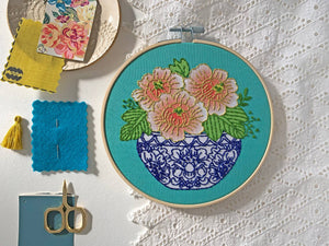 Peony Embroidery Kit - Rickrak