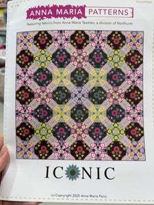 Iconic Quilt Paper Pattern by Anna Maria Textiles including Acylic Templates