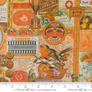 Curated in Color - Orange Collage by Cathe Holden  for Moda Fabric 7460 13