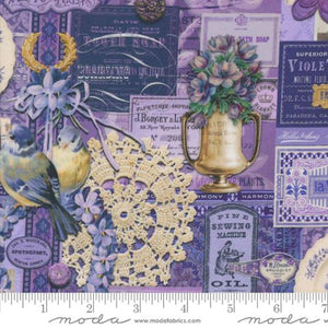 Curated in Color - Purple Collage by Cathe Holden  for Moda Fabric 7460 17