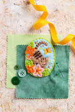 Load image into Gallery viewer, Tabby Cat Felt Craft Brooch Kit | Complete Craft Kit