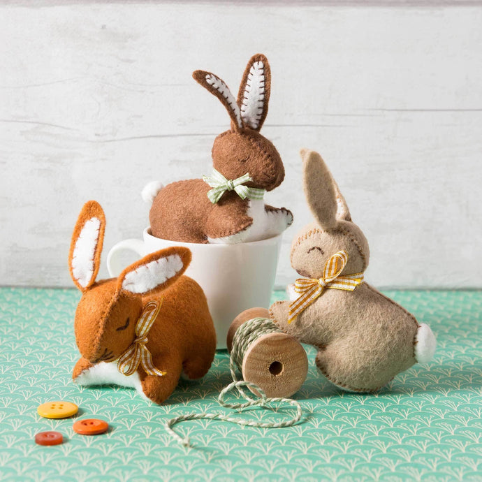 Bunnies  Felt Craft Kit - Corinne Lapierre Ltd