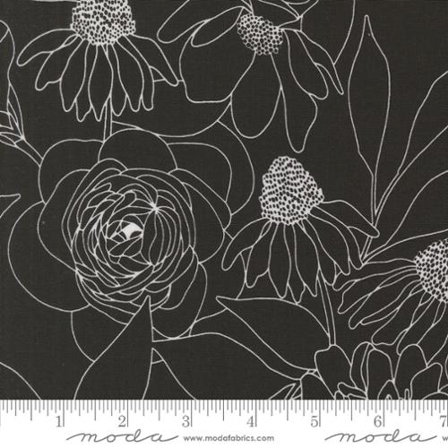 Botany -Etched Floral -  Ink By Alli K Designs for Moda Fabrics  - 1155712