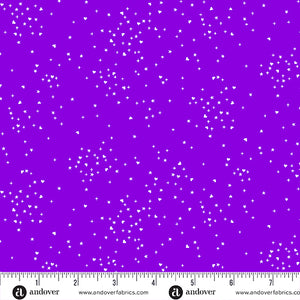 Heart Stars  - Dark Purple by Andover Fabrics A-1091-P1