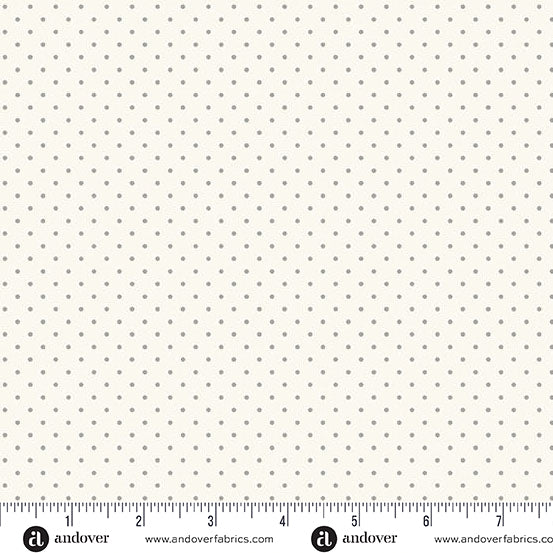 Poppy Seeds- Andover Fabrics  - Fog - A-1526-C