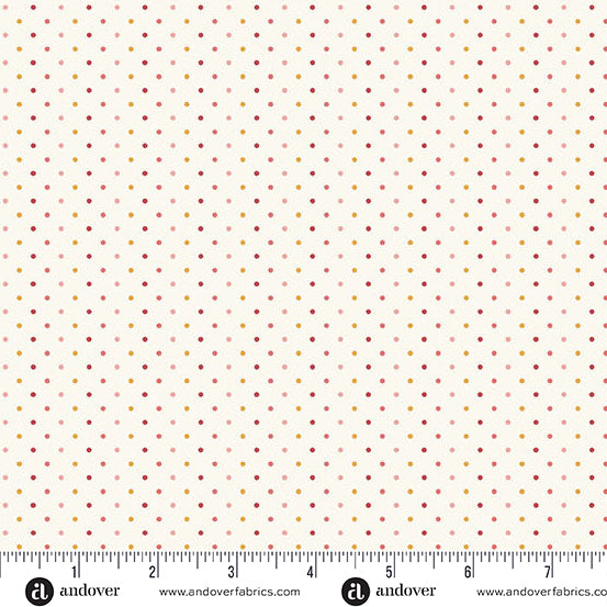 Poppy Seeds- Andover Fabrics  - Ruby - A-1526-R2
