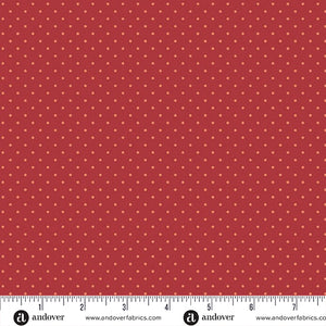 Poppy Seeds- Andover Fabrics  - Cranberry - A-1526-R