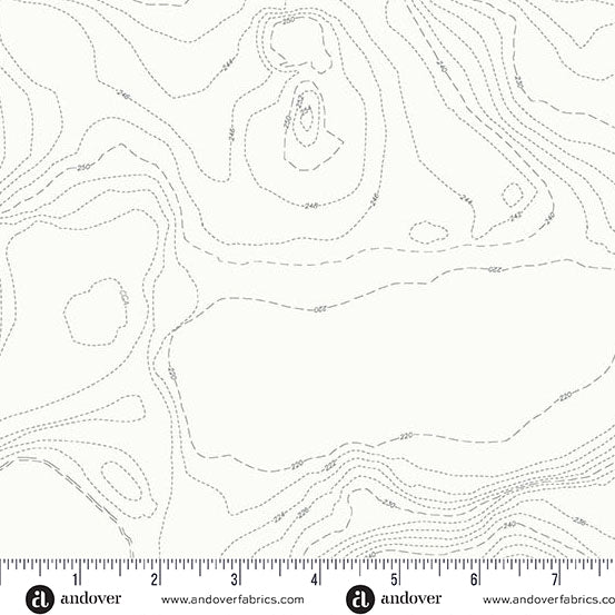 Alison Glass - Sun Print Whisper - Andover Fabrics  -  Topography -Boulder - A-557-C