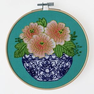 Peony Embroidery Kit - Rickrak