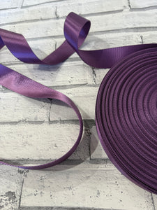1.5” Polyester Webbing Herringbone -  Grape #89 per metre