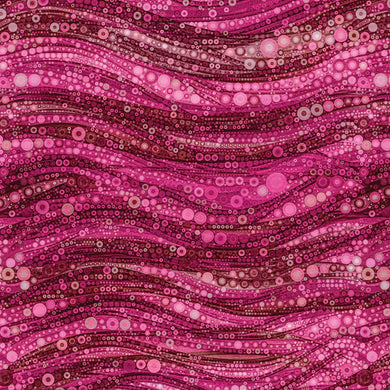Gigi in the Garden Collection-Abstract Circles- Pink- Camelot fabrics - 16240105-03