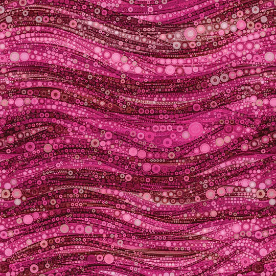 Gigi in the Garden Collection-Abstract Circles- Pink- Camelot fabrics - 16240105-03