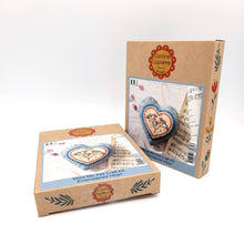 Load image into Gallery viewer, Embroidered Heart Felt Craft Mini Kit by Corrine Lapierre