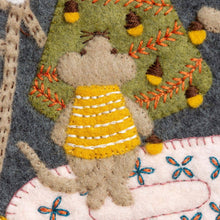 Load image into Gallery viewer, Christmas with the Mouse Family Felt Appliqué Hoop Kit by Corrine Lapierre