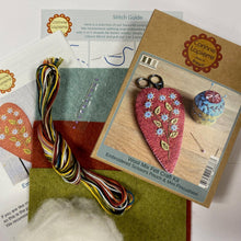 Load image into Gallery viewer, Scissors Pouch and Mini Pin Cushion Felt Craft Mini Kit by Corrine Lapierre
