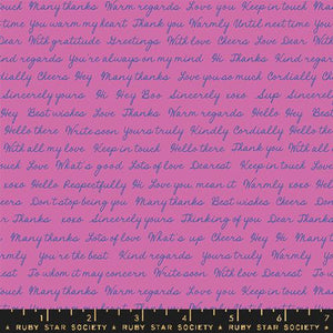 Salutations- Ruby Star Society - Hello Goodbye - Heliotrope RS1096 15
