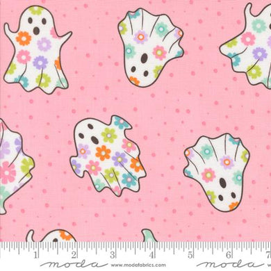 Fab Boo Lous - Dancing Ghosts  - Candy Pink by My Sister & Me for Moda Fabrics