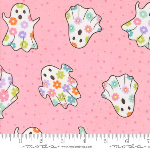 Fab Boo Lous - Dancing Ghosts  - Candy Pink by My Sister & Me for Moda Fabrics